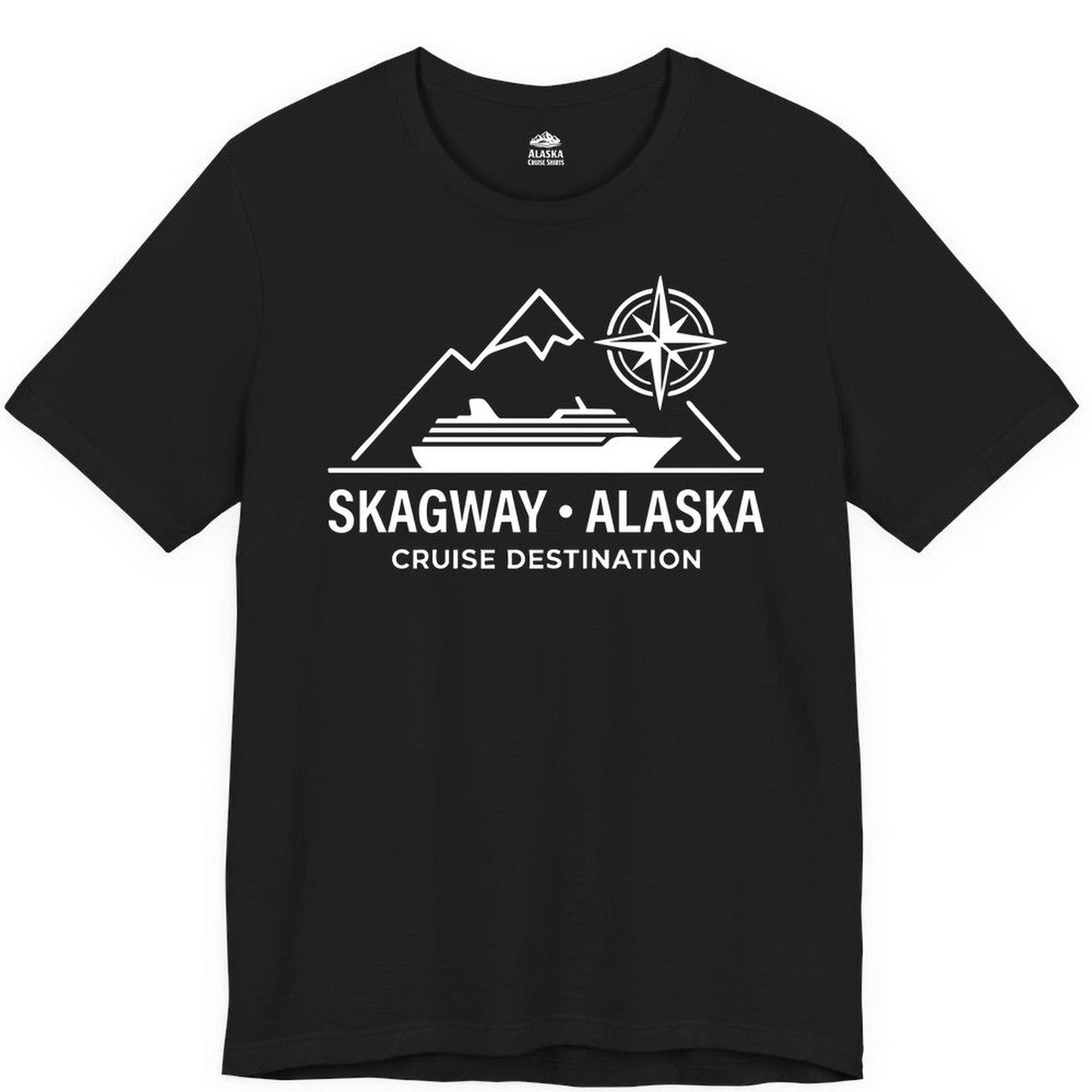 Skagway Alaska Cruise Shirt Premium T-Shirt – Alaska Cruise Shirts Close Up