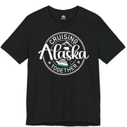 Alaska Cruise Adventure Retro Badge Shirt Premium T-Shirt – Alaska Cruise Shirts Close Up