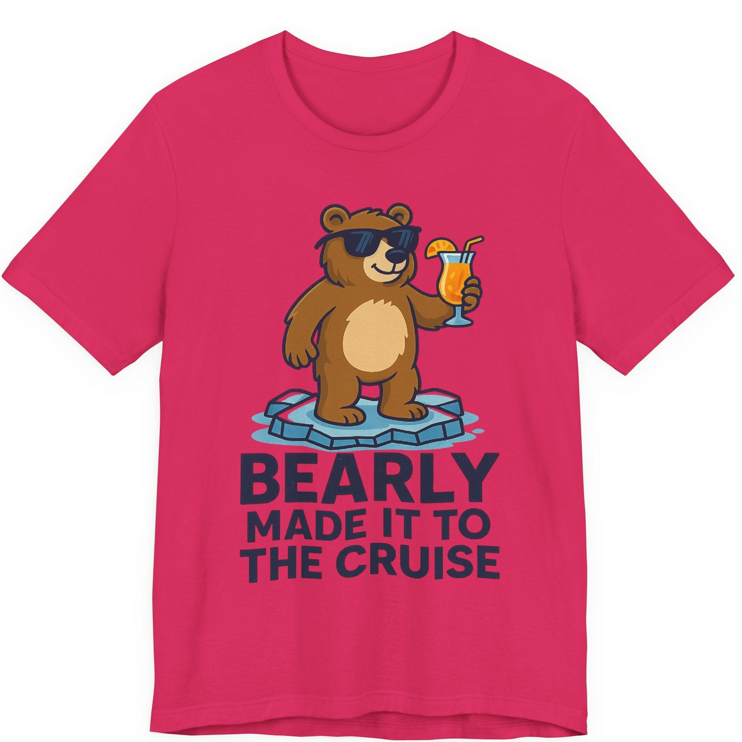Bear Cruise Shirt Premium T-Shirt – Fuchsia – Alaska Cruise Shirts