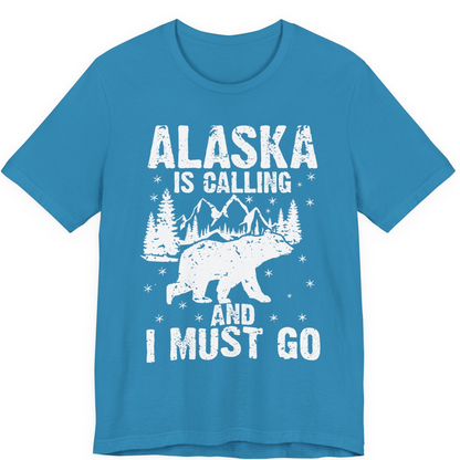 Alaska Is Calling Bear Mountain Wilderness Adventure Vintage Shirt — Premium Tee Premium T-Shirt – Aqua – Alaska Cruise Shirts