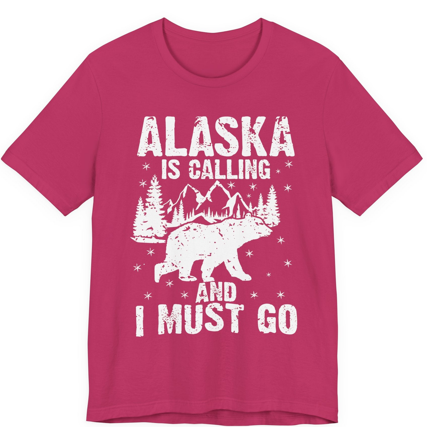 Alaska Is Calling Bear Mountain Wilderness Adventure Vintage Shirt — Premium Tee Premium T-Shirt – Berry – Alaska Cruise Shirts