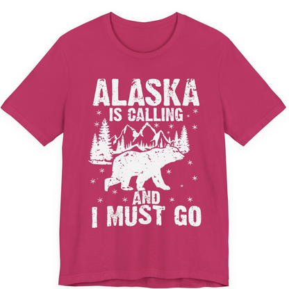 Alaska Is Calling Bear Mountain Wilderness Adventure Vintage Shirt — Premium Tee Premium T-Shirt – Berry – Alaska Cruise Shirts