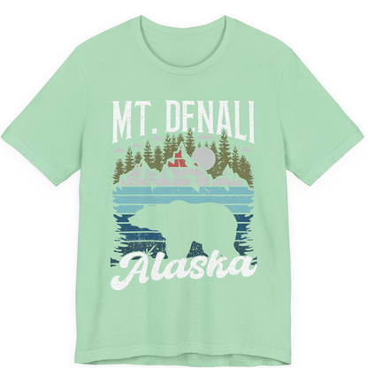 Mt Denali Alaska Bear Wilderness Shirt Premium T-Shirt – Mint – Alaska Cruise Shirts
