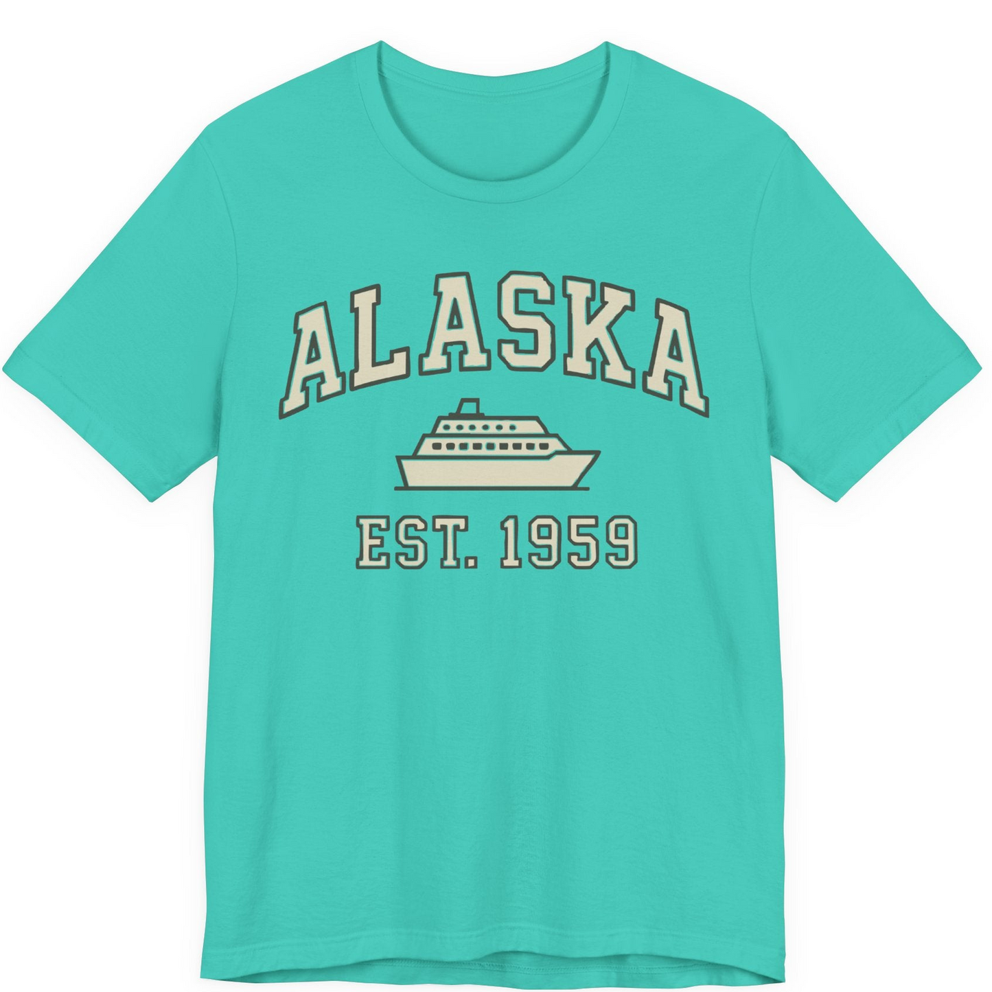 Alaska Cruise Shirt Premium T-Shirt – Teal – Alaska Cruise Shirts