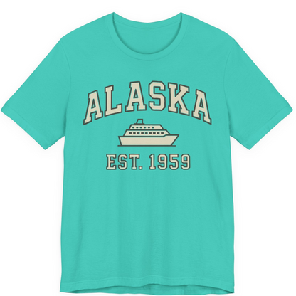 Alaska Cruise Shirt Premium T-Shirt – Teal – Alaska Cruise Shirts