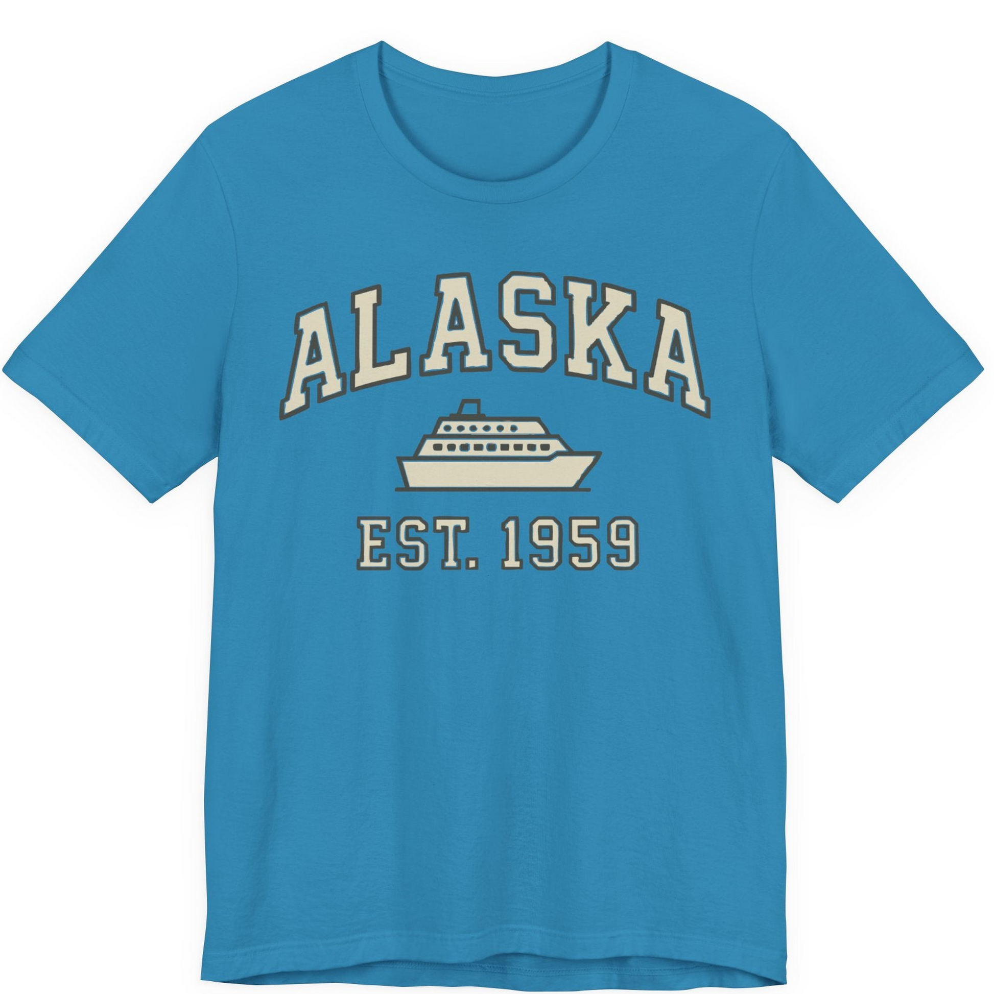 Alaska Cruise Shirt Premium T-Shirt – Aqua – Alaska Cruise Shirts