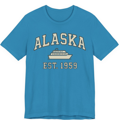 Alaska Cruise Shirt Premium T-Shirt – Aqua – Alaska Cruise Shirts