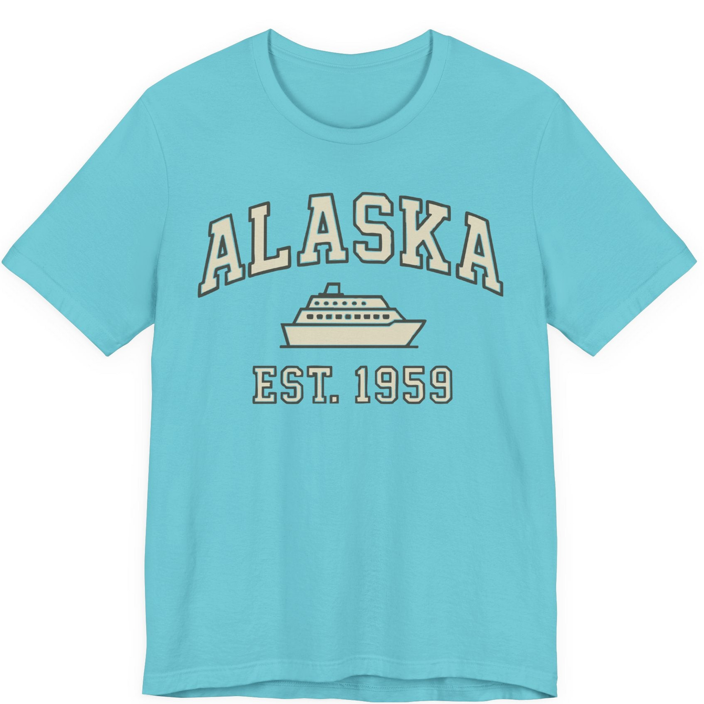 Alaska Cruise Shirt Premium T-Shirt – Turquoise – Alaska Cruise Shirts