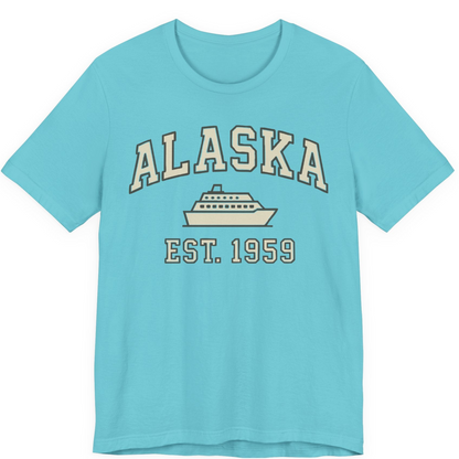Alaska Cruise Shirt Premium T-Shirt – Turquoise – Alaska Cruise Shirts