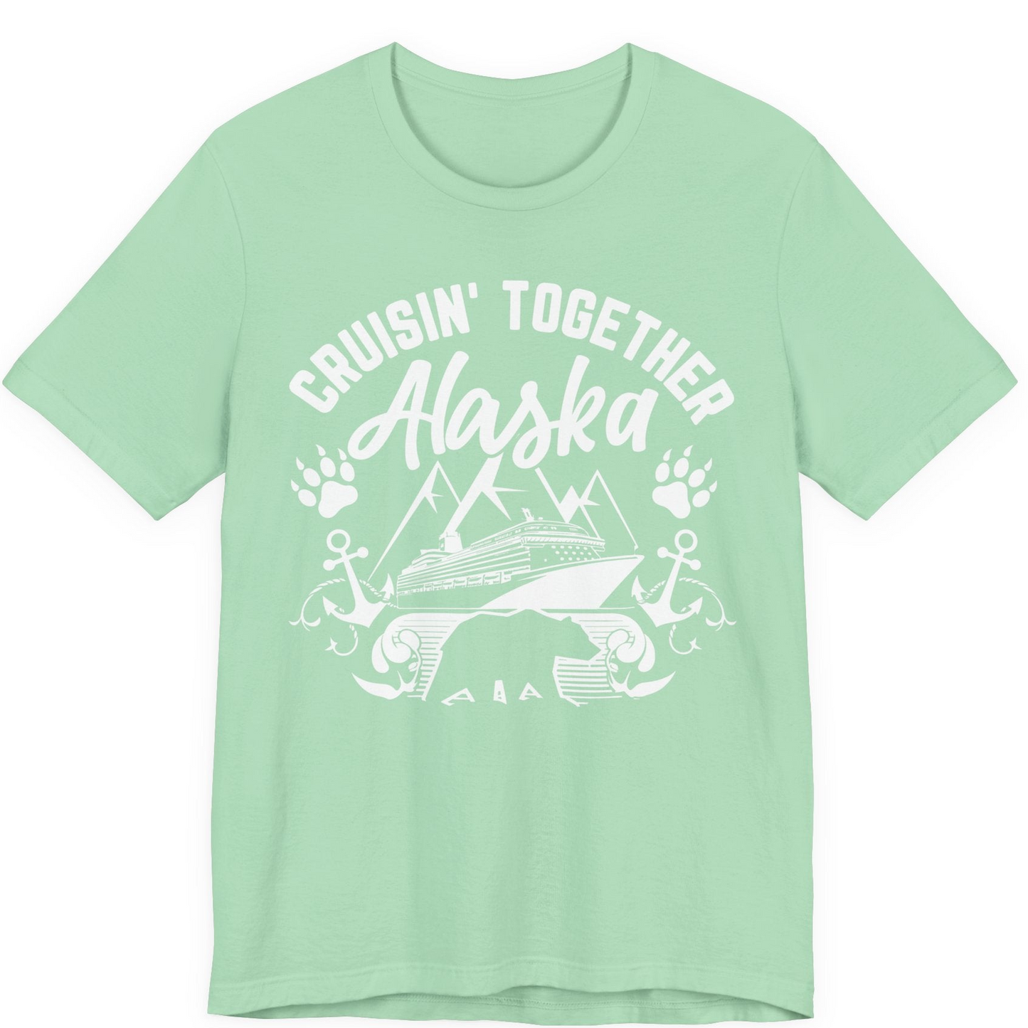 Alaska Cruise Adventure Shirt Premium T-Shirt – Mint – Alaska Cruise Shirts