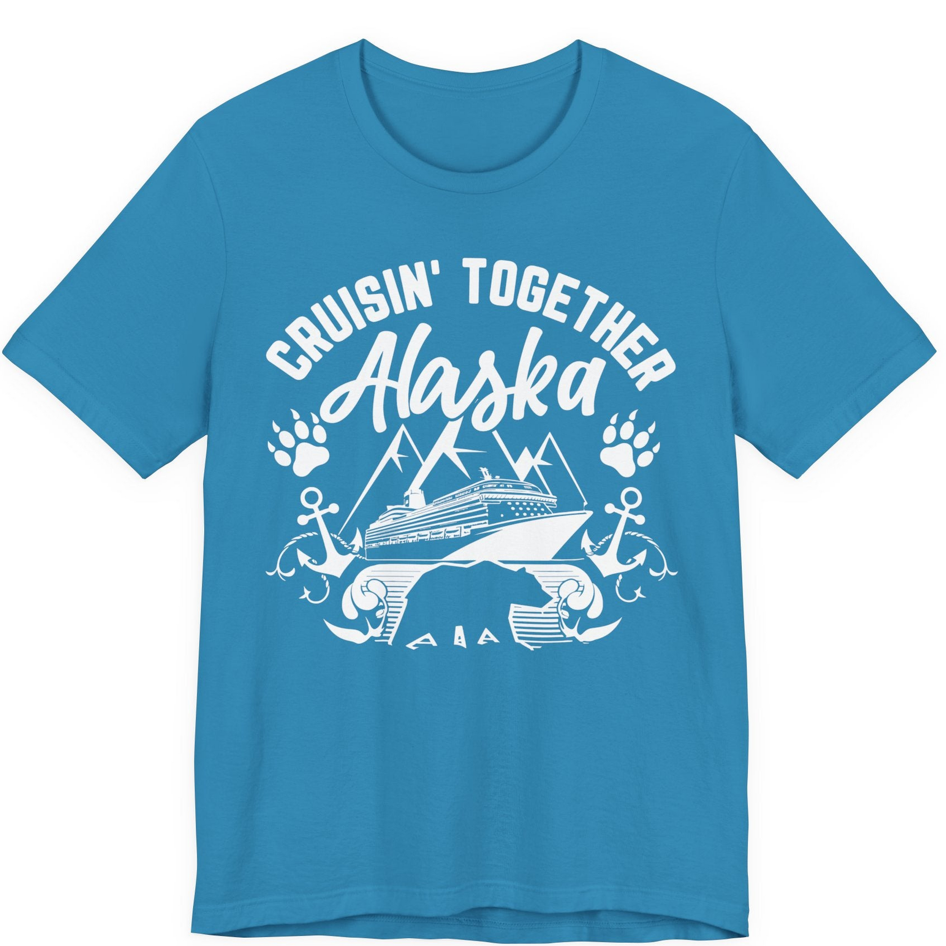 Alaska Cruise Adventure Shirt Premium T-Shirt – Aqua – Alaska Cruise Shirts