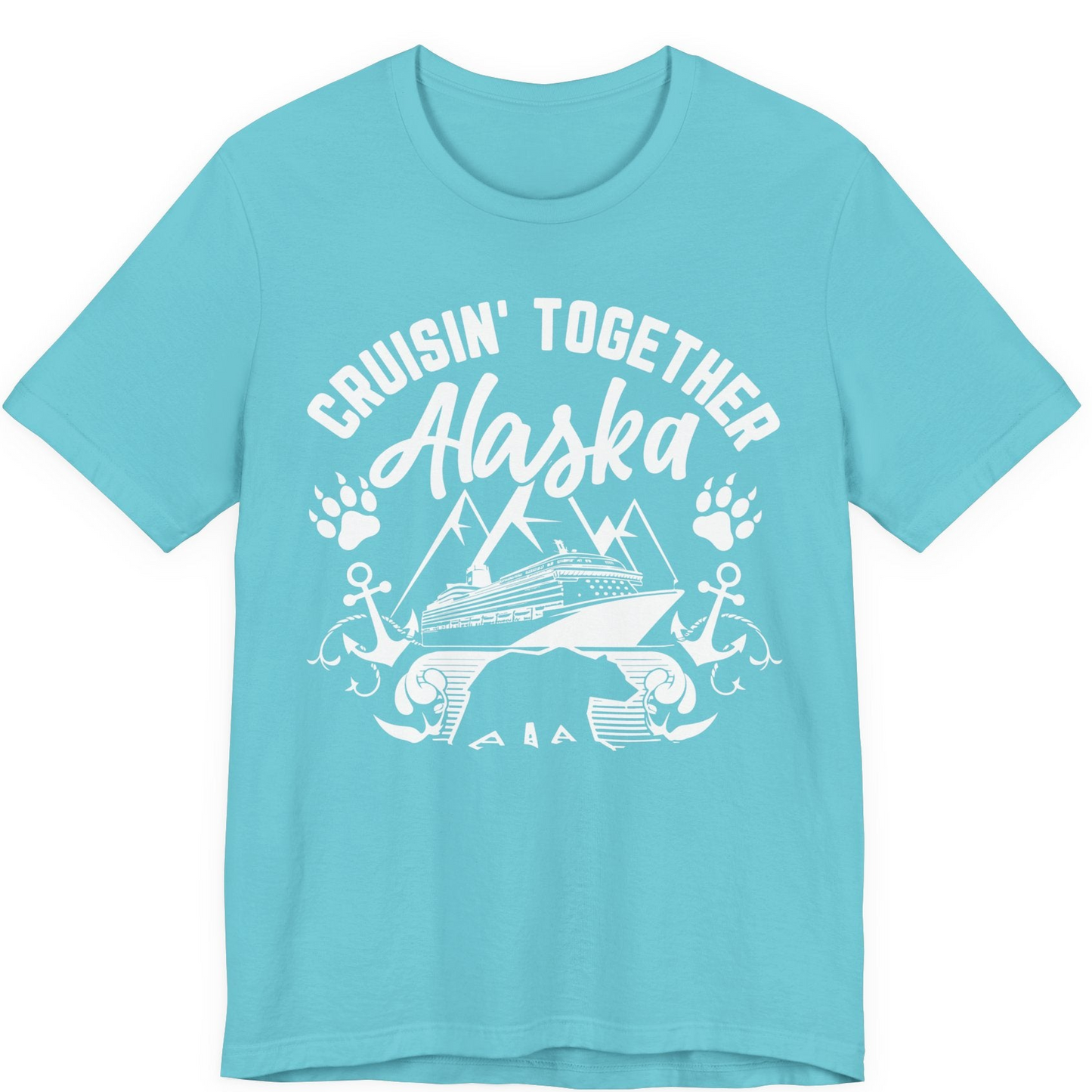 Alaska Cruise Adventure Shirt Premium T-Shirt – Turquoise – Alaska Cruise Shirts