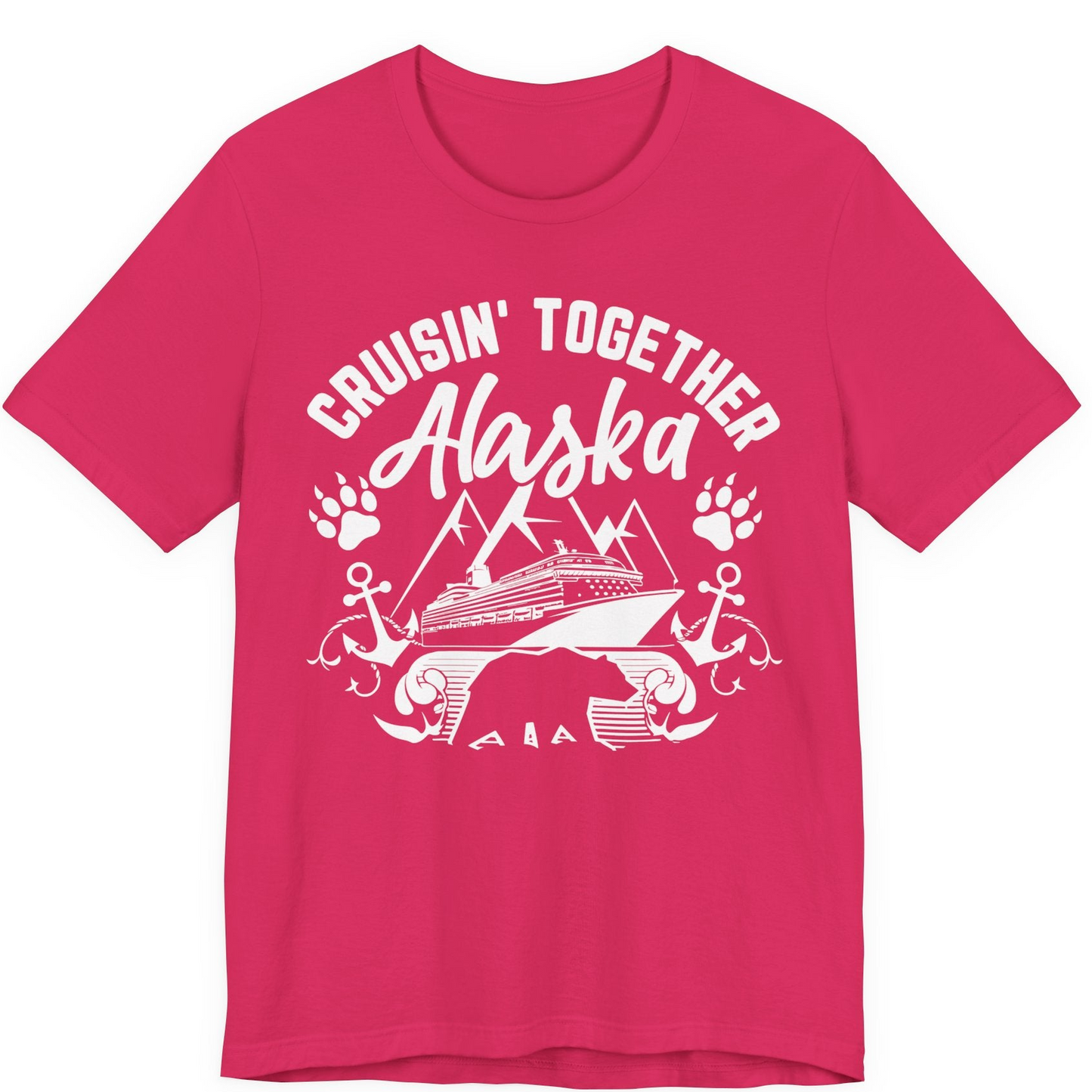 Alaska Cruise Adventure Shirt Premium T-Shirt – Fuchsia – Alaska Cruise Shirts