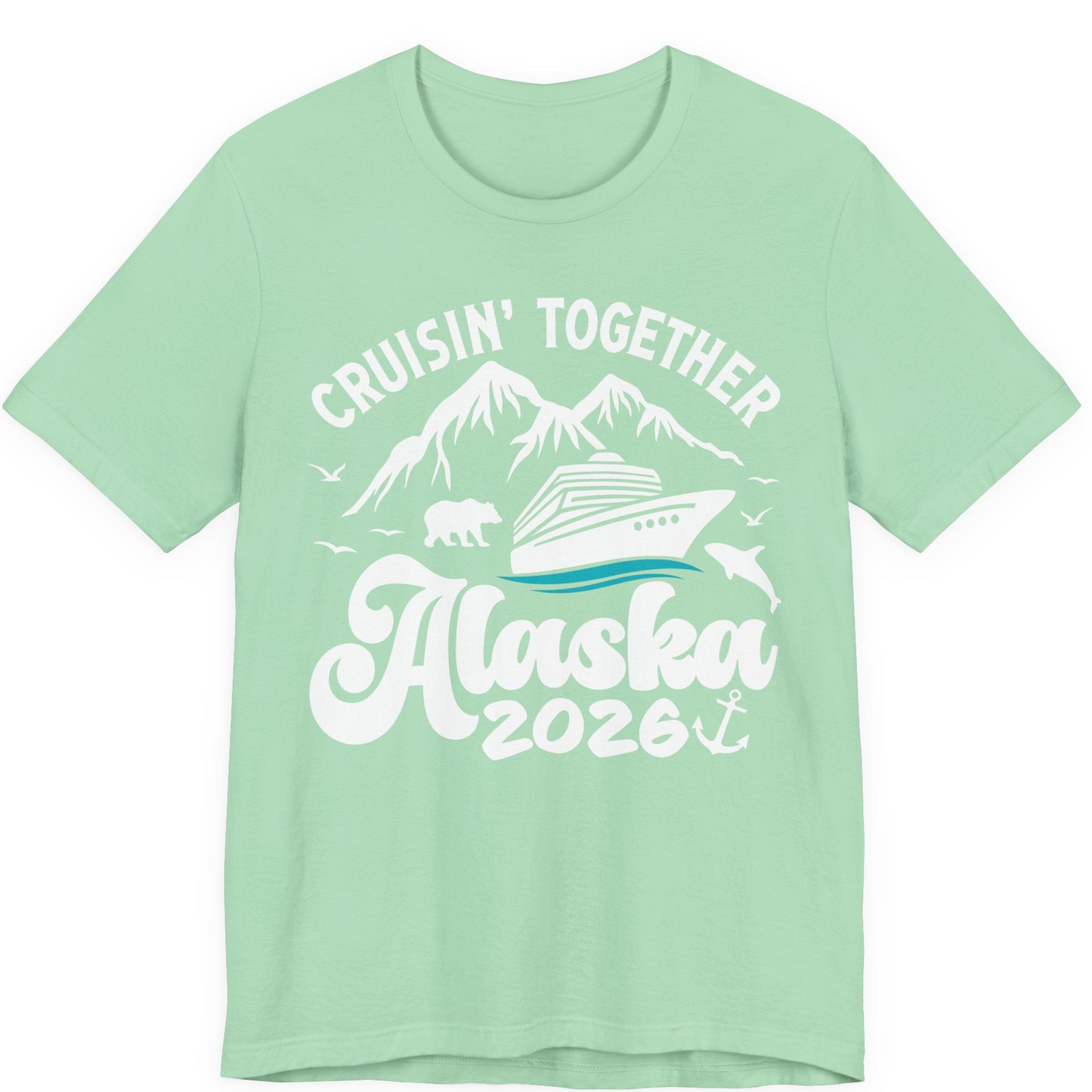 Alaska Cruise Adventure Shirt Premium T-Shirt – Mint – Alaska Cruise Shirts