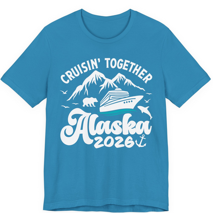 Alaska Cruise Adventure Shirt Premium T-Shirt – Aqua – Alaska Cruise Shirts