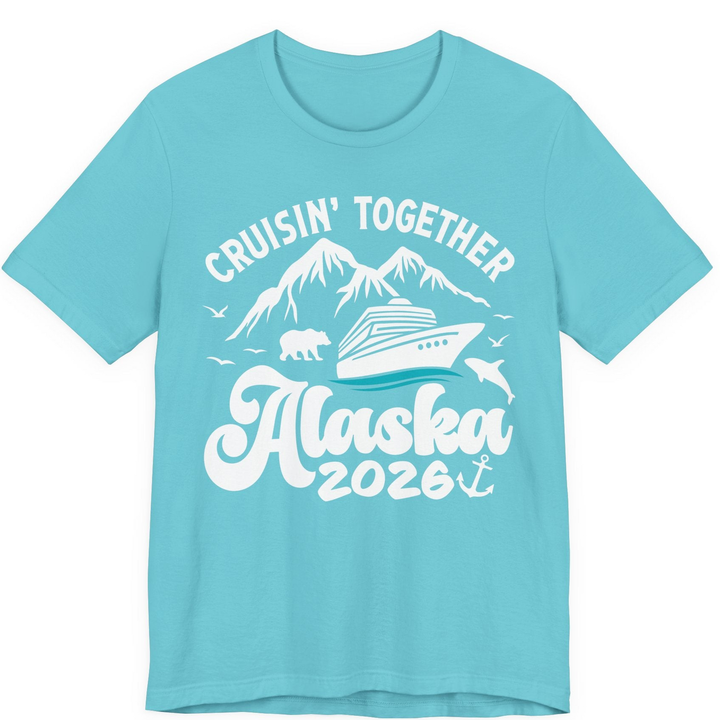 Alaska Cruise Adventure Shirt Premium T-Shirt – Turquoise – Alaska Cruise Shirts