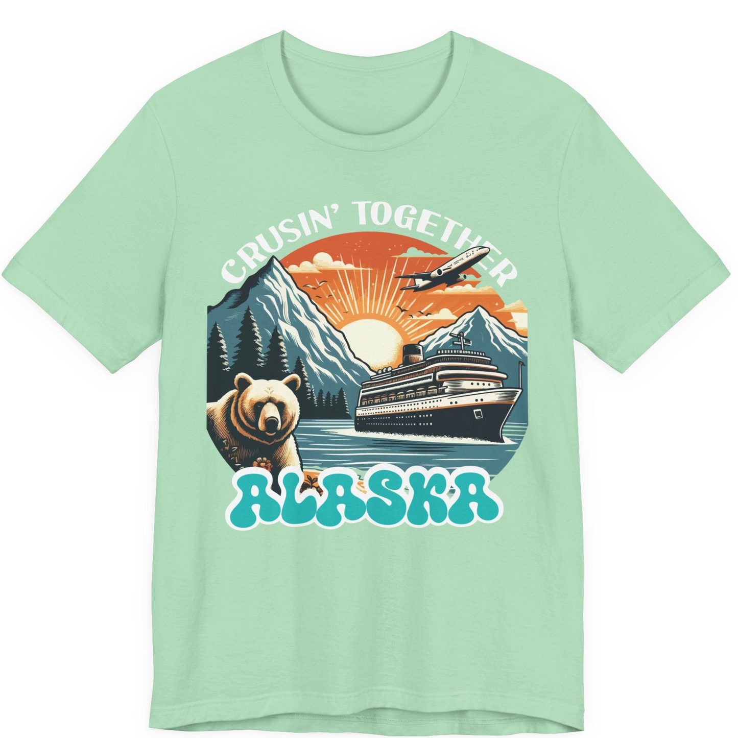 Alaska Cruise Shirt Premium T-Shirt – Mint – Alaska Cruise Shirts