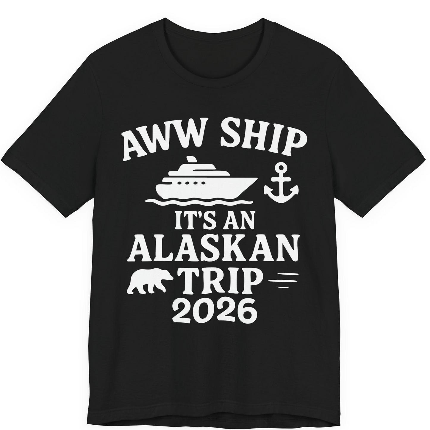 Alaska Cruise Shirt Premium T-Shirt – Black – Alaska Cruise Shirts