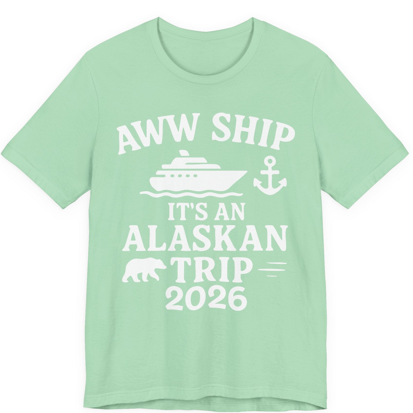 Alaska Cruise Shirt Premium T-Shirt – Mint – Alaska Cruise Shirts