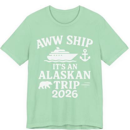 Alaska Cruise Shirt Premium T-Shirt – Mint – Alaska Cruise Shirts