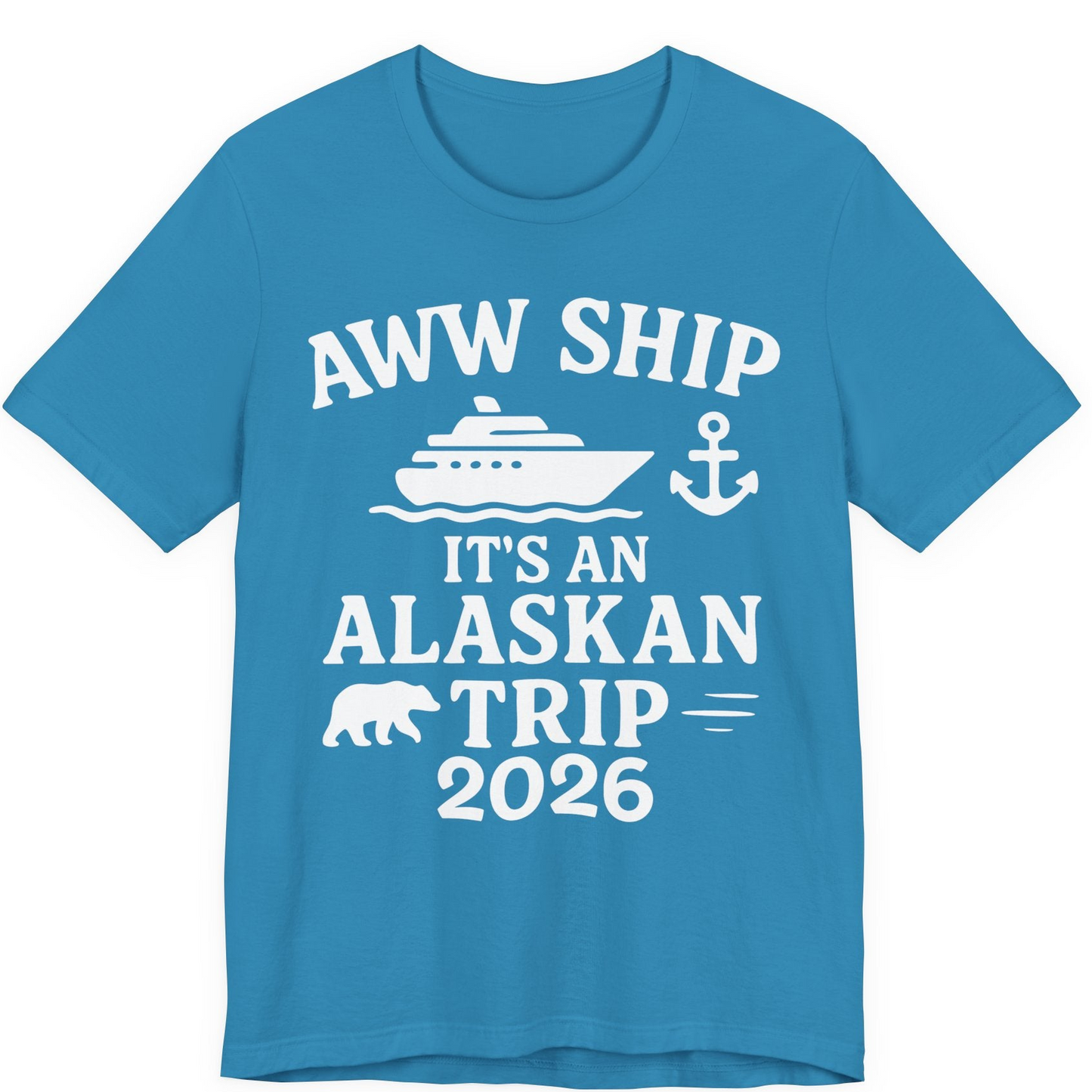 Alaska Cruise Shirt Premium T-Shirt – Aqua – Alaska Cruise Shirts