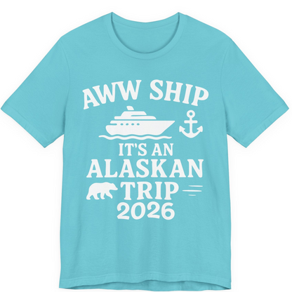 Alaska Cruise Shirt Premium T-Shirt – Turquoise – Alaska Cruise Shirts