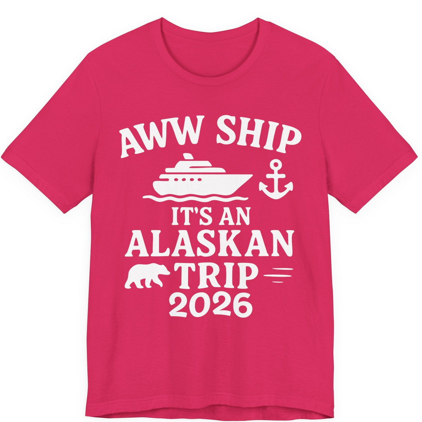 Alaska Cruise Shirt Premium T-Shirt – Fuchsia – Alaska Cruise Shirts