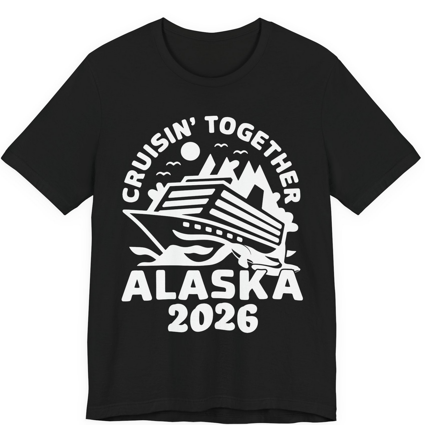 Cruisin Together Alaska Cruise Shirt Premium T-Shirt – Black – Alaska Cruise Shirts