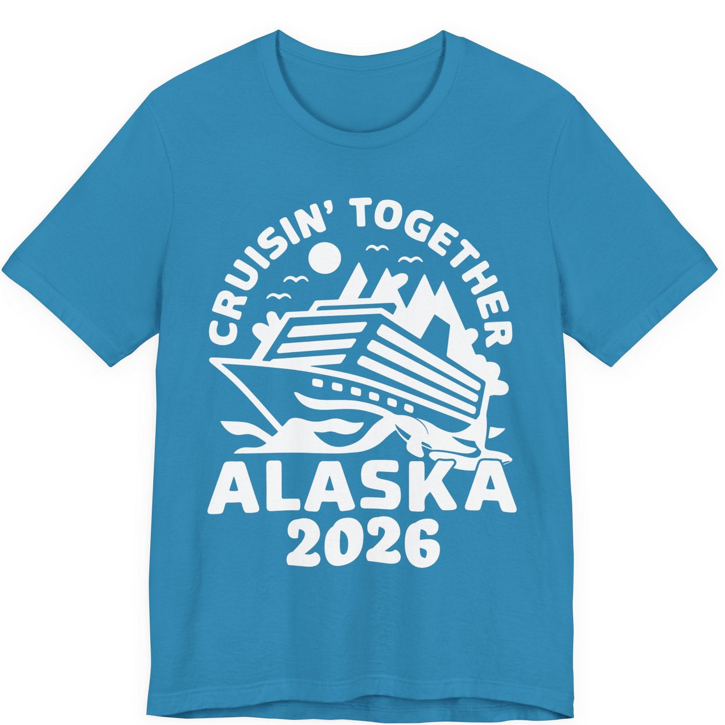 Cruisin Together Alaska Cruise Shirt Premium T-Shirt – Aqua – Alaska Cruise Shirts