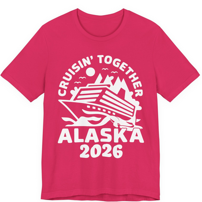Cruisin Together Alaska Cruise Shirt Premium T-Shirt – Fuchsia – Alaska Cruise Shirts