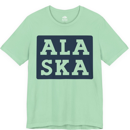 Bold Alaska Block Text Shirt Premium T-Shirt – Mint – Alaska Cruise Shirts