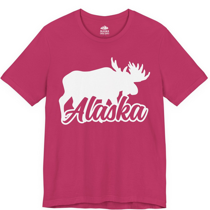 Alaska Moose Wildlife Silhouette Shirt Premium T-Shirt – Berry – Alaska Cruise Shirts