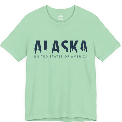 Alaska United States Typography Shirt Premium T-Shirt – Mint – Alaska Cruise Shirts