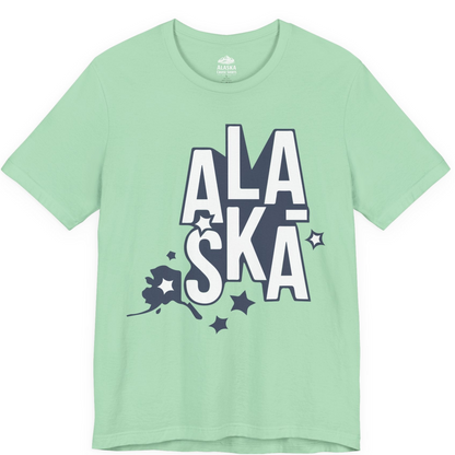 Alaska Stars Bold Typography Shirt Premium T-Shirt – Mint – Alaska Cruise Shirts