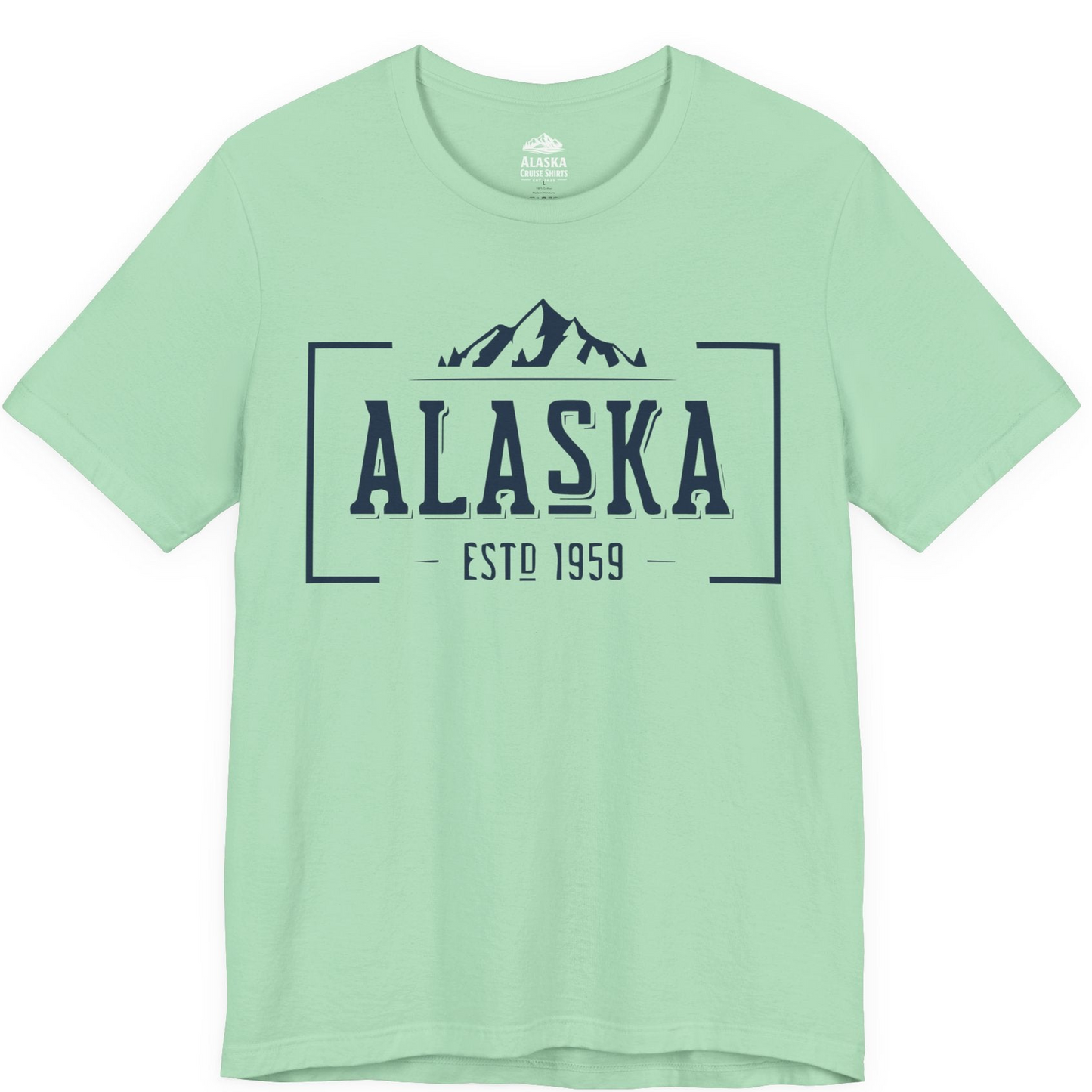 Vintage Alaska Estd 1959 Shirt Premium T-Shirt – Mint – Alaska Cruise Shirts