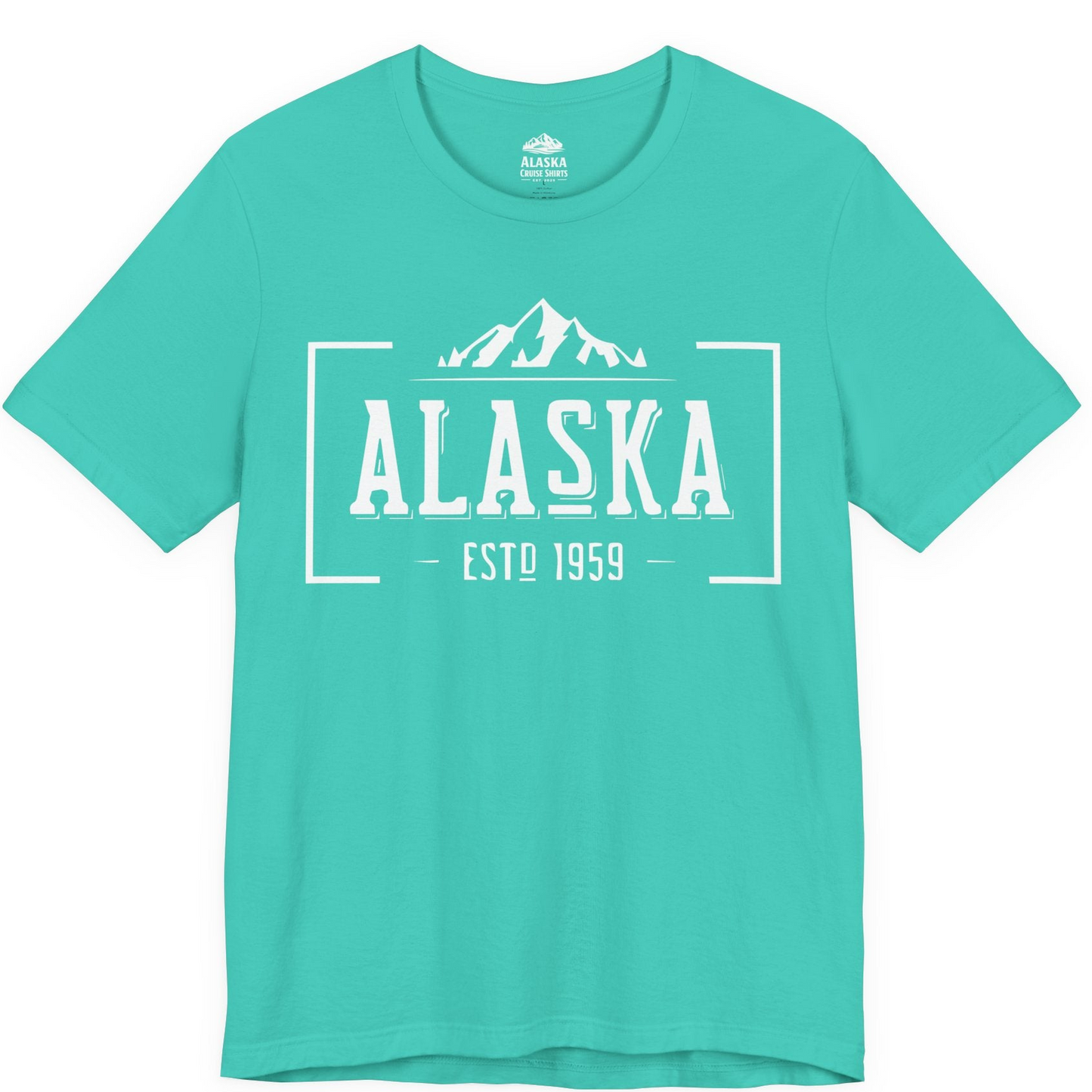 Vintage Alaska Estd 1959 Shirt Premium T-Shirt – Teal – Alaska Cruise Shirts