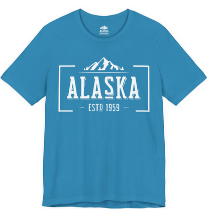 Vintage Alaska Estd 1959 Shirt Premium T-Shirt – Aqua – Alaska Cruise Shirts