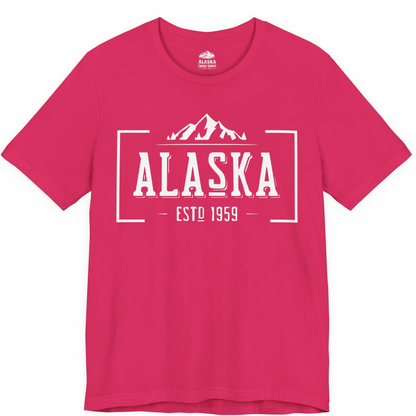 Vintage Alaska Estd 1959 Shirt Premium T-Shirt – Fuchsia – Alaska Cruise Shirts