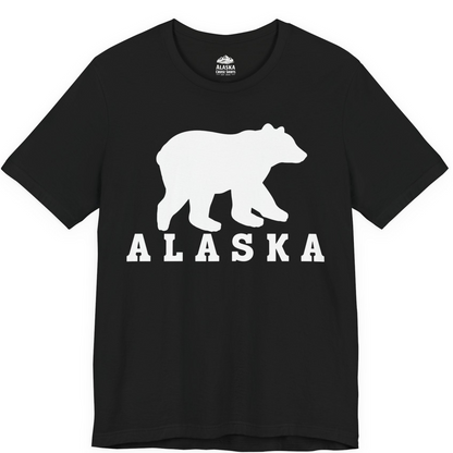 Alaska Bear Silhouette Shirt Premium T-Shirt – Black – Alaska Cruise Shirts