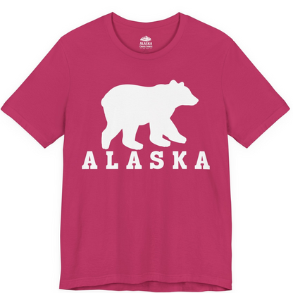Alaska Bear Silhouette Shirt Premium T-Shirt – Berry – Alaska Cruise Shirts