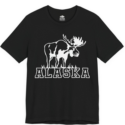 Alaska Moose Silhouette Shirt Premium T-Shirt – Black – Alaska Cruise Shirts