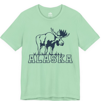 Alaska Moose Silhouette Shirt Premium T-Shirt – Mint – Alaska Cruise Shirts