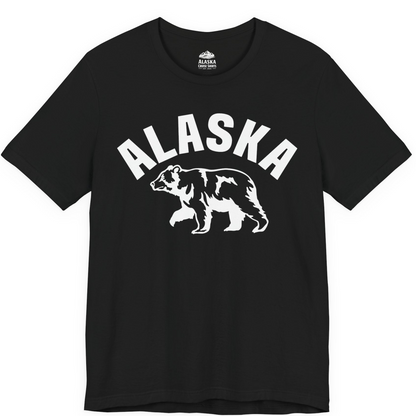 Alaska Bear Silhouette Wildlife Shirt Premium T-Shirt – Black – Alaska Cruise Shirts