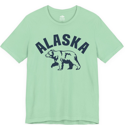 Alaska Bear Silhouette Wildlife Shirt Premium T-Shirt – Mint – Alaska Cruise Shirts
