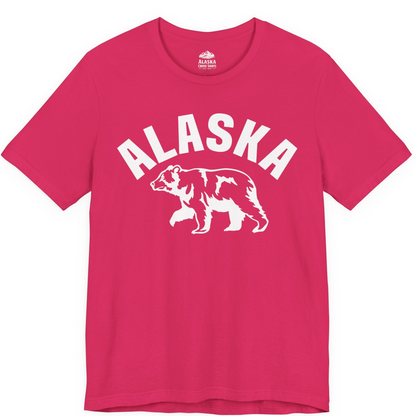 Alaska Bear Silhouette Wildlife Shirt Premium T-Shirt – Fuchsia – Alaska Cruise Shirts