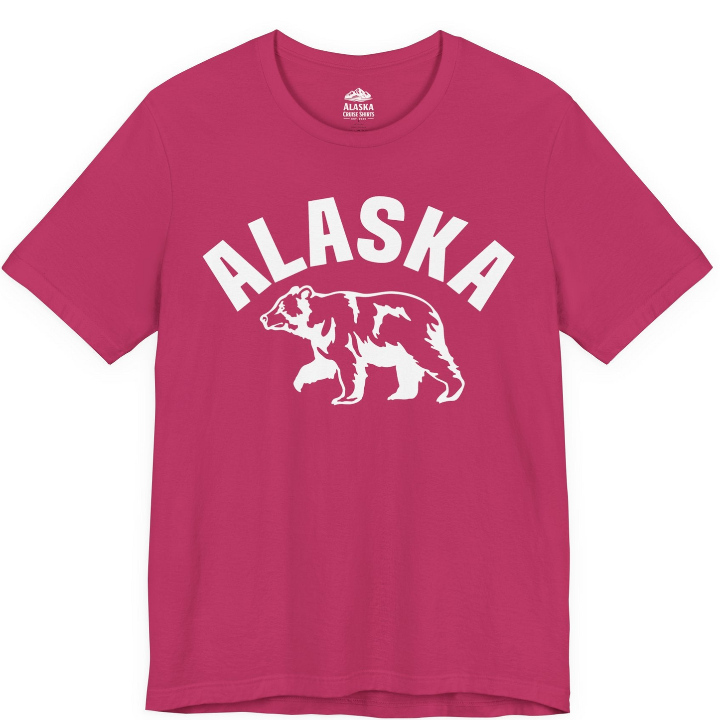 Alaska Bear Silhouette Wildlife Shirt Premium T-Shirt – Berry – Alaska Cruise Shirts
