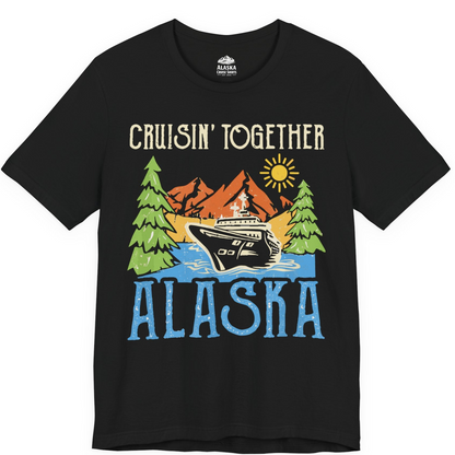 Alaska Cruise Adventure Nature Landscape Retro Family Shirt — Premium Tee Premium T-Shirt – Black – Alaska Cruise Shirts