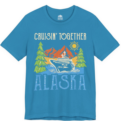 Alaska Cruise Adventure Nature Landscape Retro Family Shirt — Premium Tee Premium T-Shirt – Aqua – Alaska Cruise Shirts