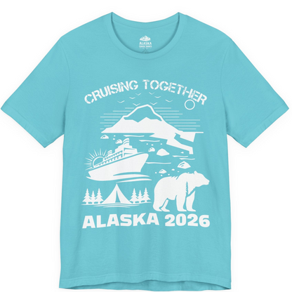 Alaska Cruise 2026 Family Adventure Bear Mountain Nature Shirt — Premium Tee Premium T-Shirt – Turquoise – Alaska Cruise Shirts