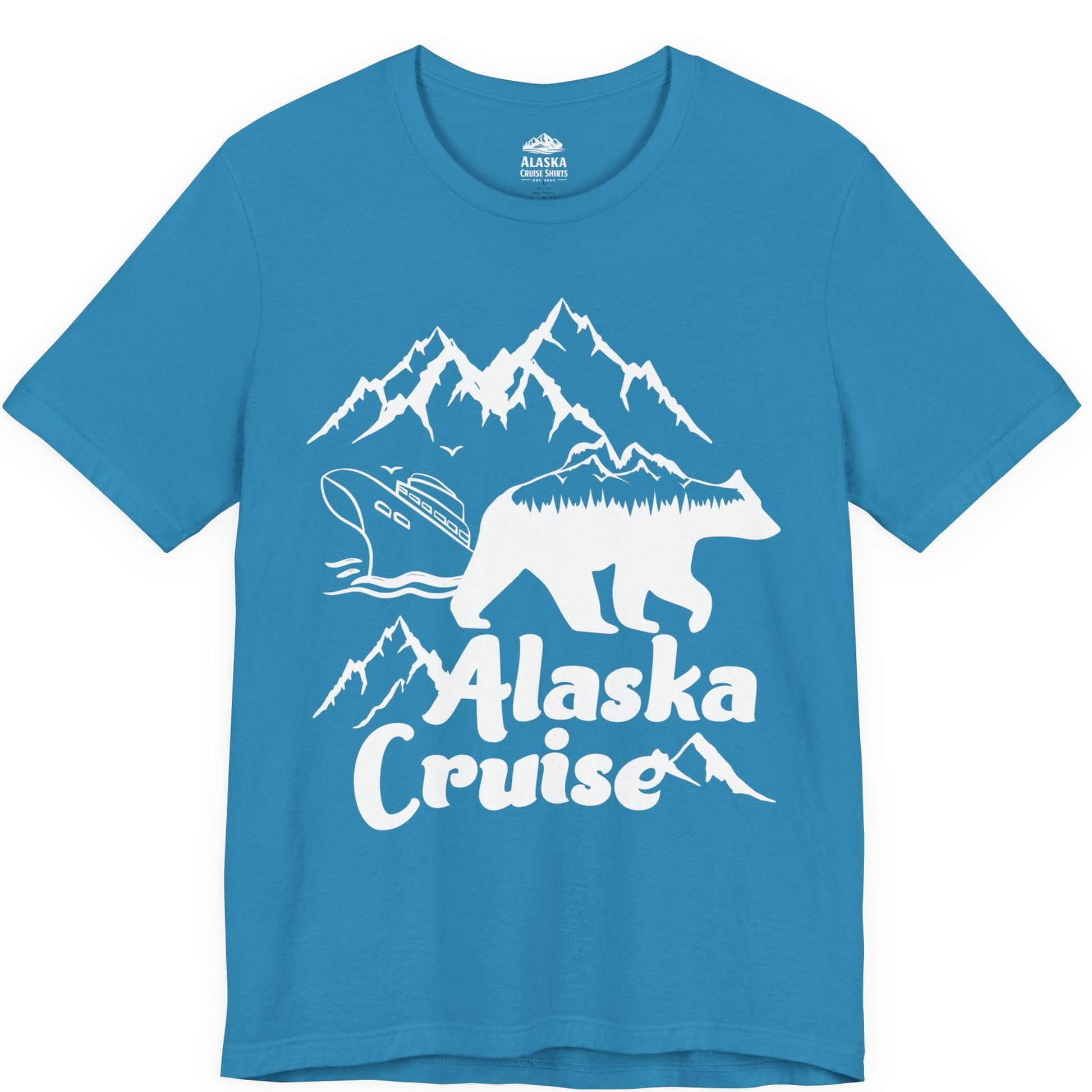 Alaska Cruise Shirt Premium T-Shirt – Aqua – Alaska Cruise Shirts